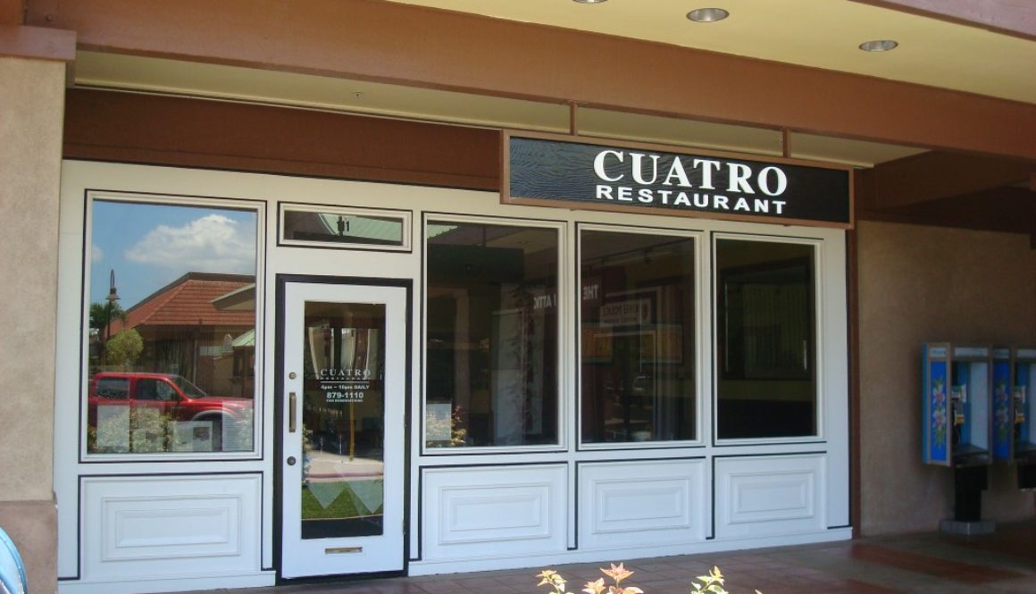 Cuatro is one of the new Maui restaurants we are most excited about. 