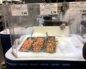 The Costco shellfish case is wiped out by the end of the day... call them to find out when the case is full. 