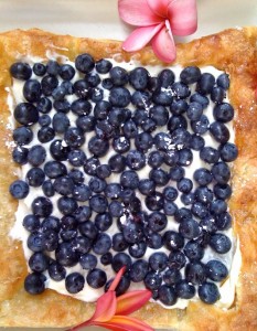 My blueberry tart.
