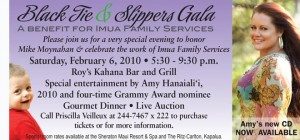 Imua Family Services Black Tie and Slippers Gala at Roy's Kahana