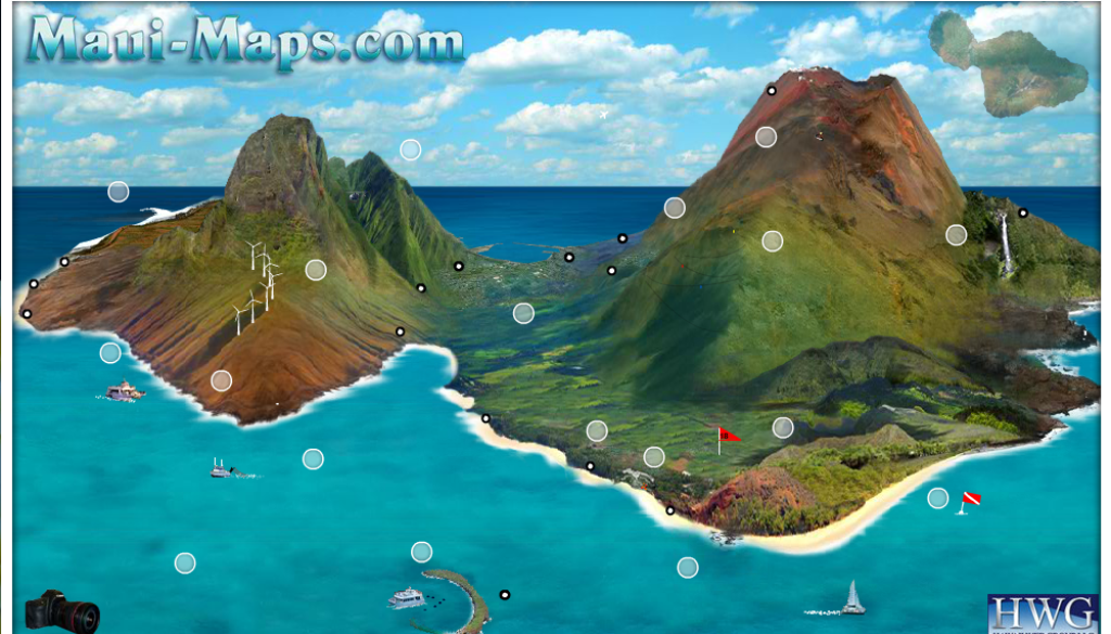 Fantastic Map to Maui Online